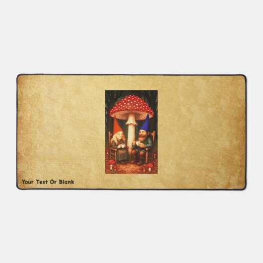 アマニタマッシュルームと格言 デスクマット (正面)