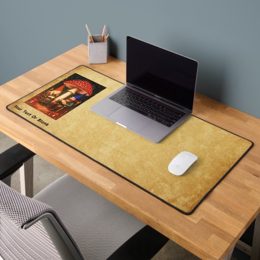 アマニタマッシュルームと格言 デスクマット (オフィス2)