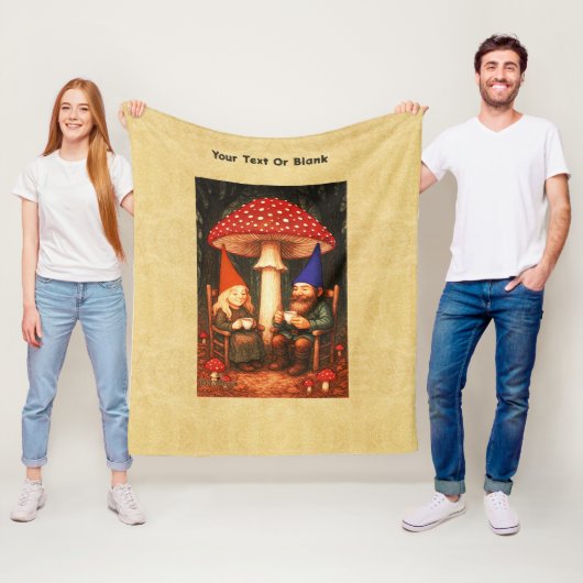 アマニタマッシュルームと格言 フリースブランケット (インサイチュ)