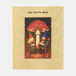 アマニタマッシュルームと格言 フリースブランケット