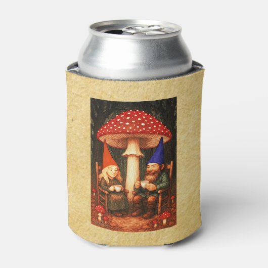 アマニタマッシュルームと格言 缶クーラー (缶正面)