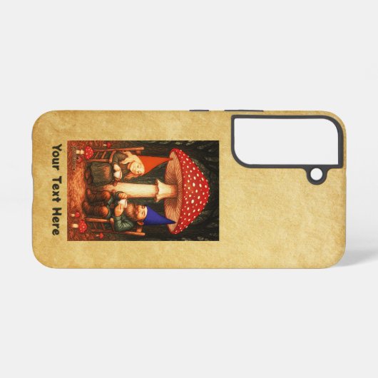 アマニタマッシュルームと格言 SAMSUNG GALAXYケース (裏面横)