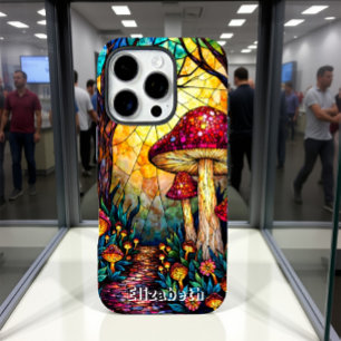 アマニタムスカリアのステンドグラス林 iPhone 16 PROケース