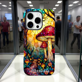 アマニタムスカリアのステンドグラス林 iPhone 16 PROケース