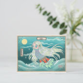 アマビー癒しの精神アマビエ 疫病退散 ポストカード (スタンド正面)