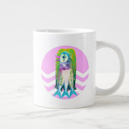 アマビー·ヒー日本のリング·スピリット ジャンボコーヒーマグカップ