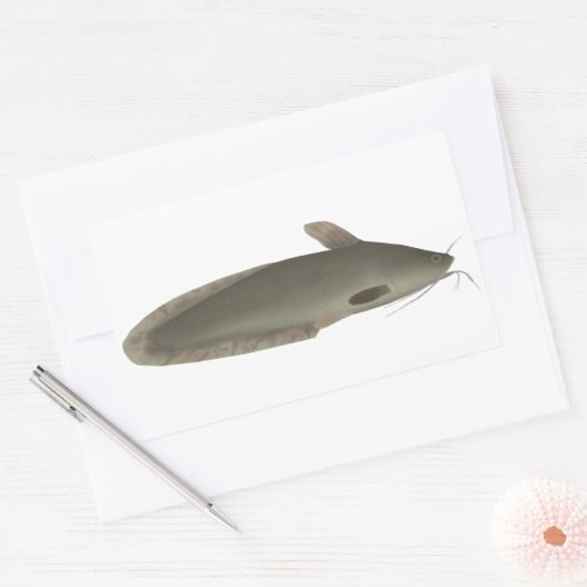 アマモ 長方形シール (封筒)