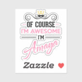 アマヤもちろん私の名素晴らし前だ シール (シート)