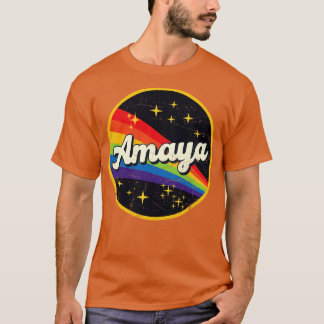 アマヤレインボーイン宇宙ヴィンテージグルンジスタイル Tシャツ
