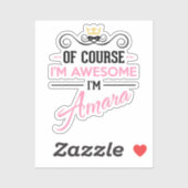 アマラもちろん私の名素晴らし前だ シール (シート)