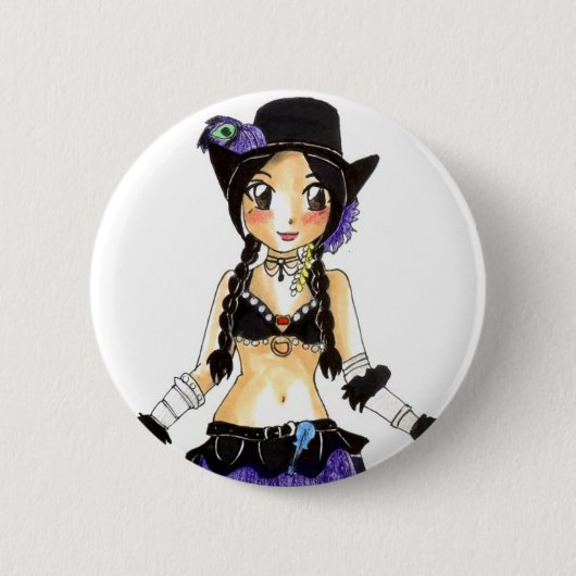 アマランサス 缶バッジ (正面)