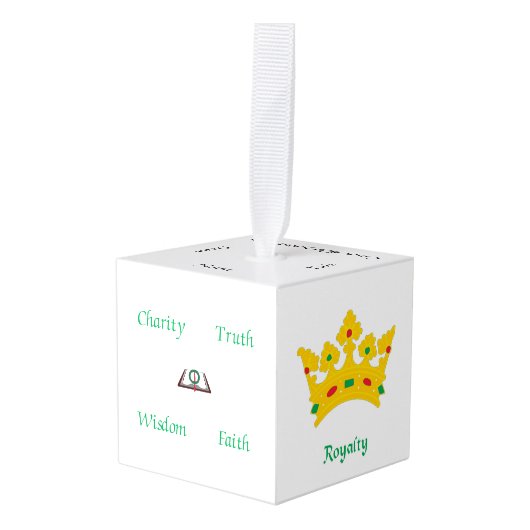 アマランスオーナメント キューブオーナメント (正面アングル)