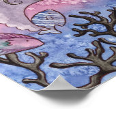 アマラ – アールヌーボーマーメイドポスター ポスター (角)