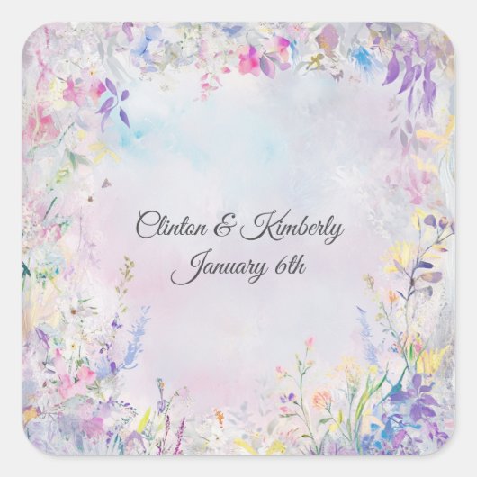 アマラ カスタマイズ可能 スクエア ステッカー (正面)