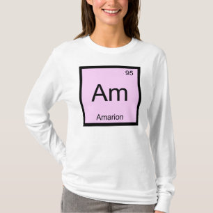 アマリオン名化学元素周期表 Tシャツ