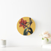 アマリストライプのリス ラウンド壁時計 (ホーム)