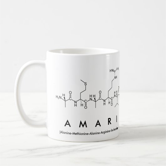 アマリペプチド名mug コーヒーマグカップ (左)