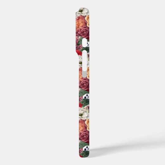 アマリリスとキクの花柄 Case-Mate iPhoneケース (裏面 / 左)