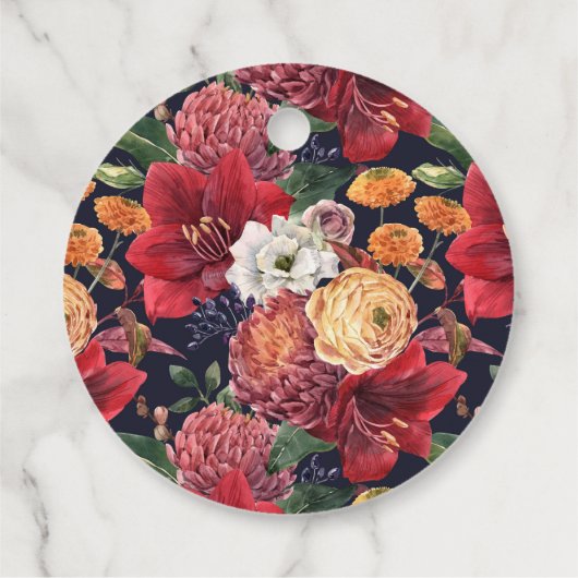 アマリリスとマムの結婚式のお礼 フェイバータグ (裏面)