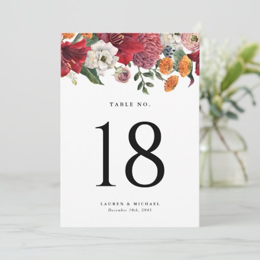 アマリリスとマム結婚ス植物表番号 (スタンド正面)