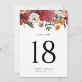 アマリリスとマム結婚ス植物表番号 (裏面)