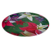 アマリリスの花と松 カッティングボード (角)