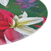 アマリリスの花と松 カッティングボード (角)