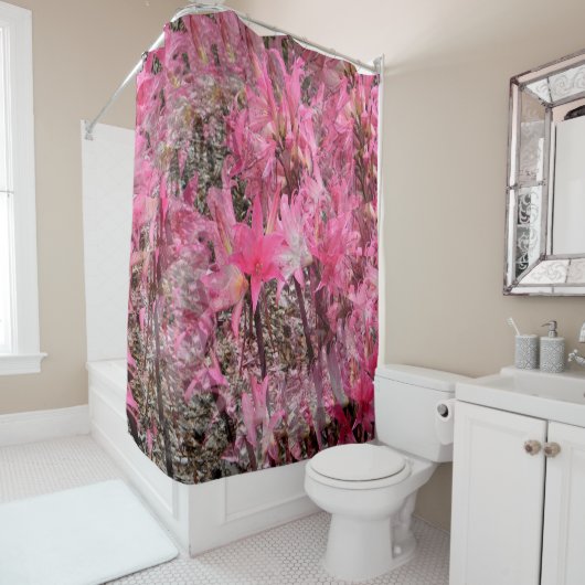 アマリリスの花束….. シャワーカーテン (インサイチュ)
