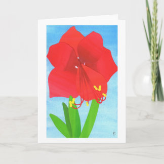 アマリリスの花 カード