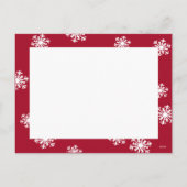 アマリリスの雪片:: クリスマスの写真の郵便はがき シーズンポストカード (裏面)