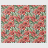 アマリリスウィンターホリデー ラッピングペーパー (フラット)