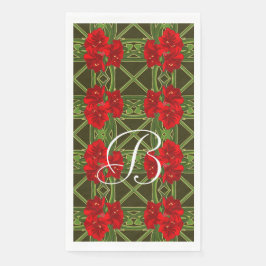 アマリリスガーデンゲストタオル/ナプキン – カスタマイズ可能