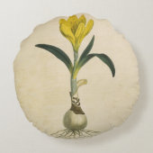 アマリリスチューリップ植物園花 ラウンドクッション (裏面)