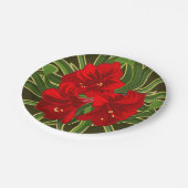 アマリリスパーティープレート ペーパープレート (アングル)