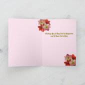 アマリリスフローラ誕生日カード カード (内部)