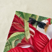 アマリリスポインセチア雑種AIアート ビーチタオル (インサイチュ)