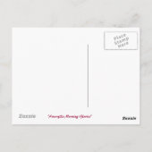 アマリリス朝の栄光はがき ポストカード (裏面)