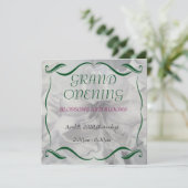 アマリリス水彩画フラワー グランドオープンのご案内 招待状 (スタンド正面)