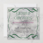 アマリリス水彩画フラワー グランドオープンのご案内 招待状 (正面)