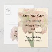 アマリリス アフロディーテ Save the Date 案内ポストカード (正面/裏面)