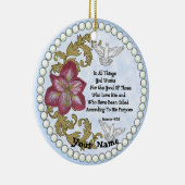 アマリリス・クリスチャン セラミックオーナメント (右)