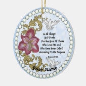 アマリリス・クリスチャン セラミックオーナメント (左)