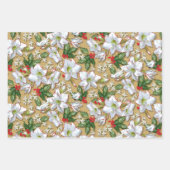 アマリリス、ホリー&ドーブ ラッピングペーパーシート (正面3)