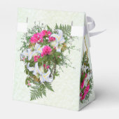 アマリリス、ホワイトリリー&シダのブケッツ フェイバーボックス (裏面サイド)