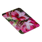 アマリリス&ポインセチア赤いホリデーフラワー マグネット (右側)