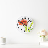 アマリリス ラウンド壁時計 (ホーム)