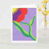 アマリリスII カード (黄色い花)