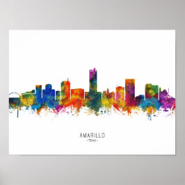 アマリロテキサス州スカイライン ポスター