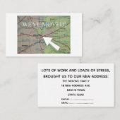 アマリロテキサス州引っ越しました新しいアドレスカード エンクロージャーカード (正面/裏面)