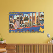 アマリロテキサス州 – ラージレターシーン キャンバスプリント (インサイチュ (リビング))